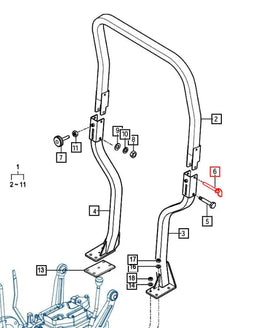 Mahindra Tractor ROPS Pin 16507027500 Mahindra Direct Parts