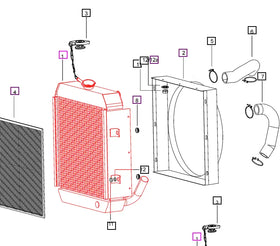 Mahindra Tractor Radiator 006002491C91 Mahindra Direct Parts