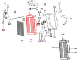 Mahindra Tractor Radiator 006009834C91 Mahindra Direct Parts