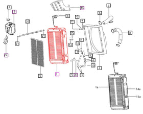Mahindra Tractor Radiator 006009834C91 Mahindra Direct Parts