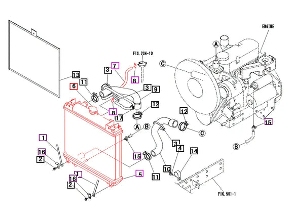 Mahindra Tractor Radiator 10460413000 Mahindra