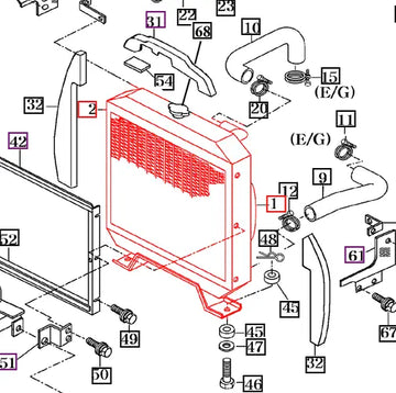 Mahindra Tractor Radiator 14571042001 Mahindra Direct Parts