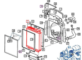 Mahindra Tractor Radiator 17811042500 Mahindra Direct Parts