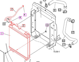 Mahindra Tractor Radiator 19410412001 Mahindra Direct Parts