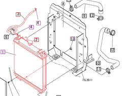 Mahindra Tractor Radiator 19410412001
