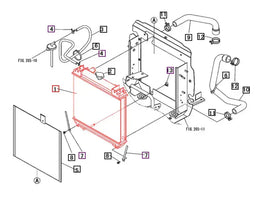 Mahindra Tractor Radiator Assembly 19570411000 Mahindra Direct Parts