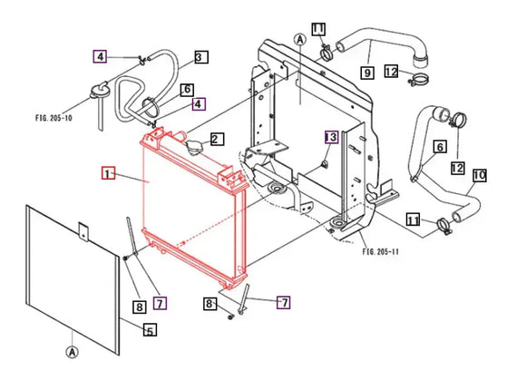 Mahindra Tractor Radiator Assembly 19570411000 Mahindra Direct Parts