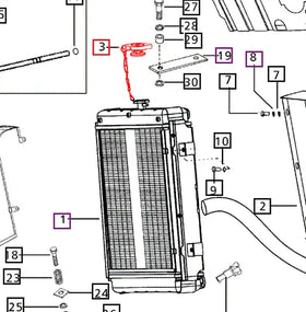 Mahindra Tractor Radiator Cap 006001119R91 Mahindra Direct Parts