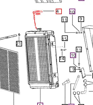 Mahindra Tractor Radiator Cap 006005162C91 Mahindra Direct Parts