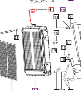 Mahindra Tractor Radiator Cap 006005162C91 Mahindra Direct Parts
