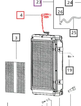Mahindra Tractor Radiator Cap E006008221F1 Mahindra Direct Parts