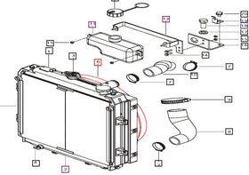 Mahindra Tractor Radiator Cowl 006002026C1 Mahindra