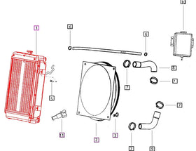 Mahindra Tractor Radiator E006011786D91 Mahindra