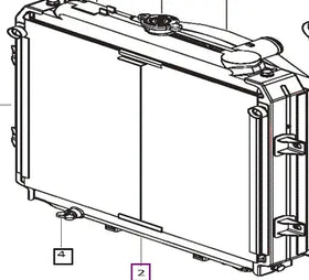 Mahindra Tractor Radiator E006015960D91 Mahindra