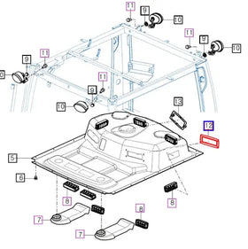 Mahindra Tractor Radio Bezel 15537070040 Mahindra