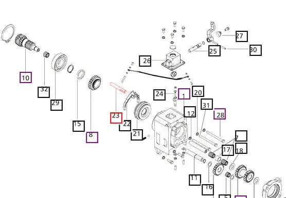 Mahindra Tractor Rail FWD/REV 006501473C1 Mahindra Direct Parts
