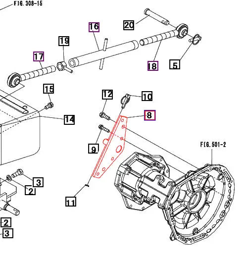 Mahindra Tractor Rear 3 Point Stabilizer Bracket 19571576AG1 Mahindra