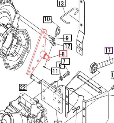 Mahindra Tractor Rear 3 Point Stabilizer Bracket 19571576AG1 Mahindra