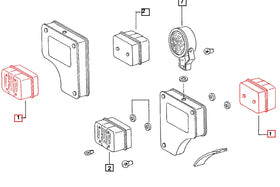 Mahindra Tractor Rear 3 in 1 Light Left Hand LH 005556420R92 Mahindra Direct Parts