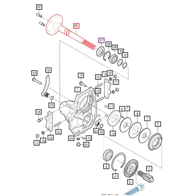 Mahindra Tractor Rear Axle 11613247110 Mahindra