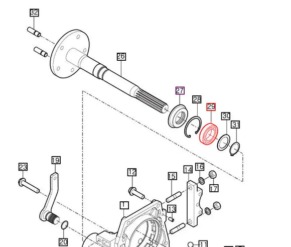 Mahindra Tractor Rear Axle Ball Bearing V6001106007 Mahindra Direct Parts