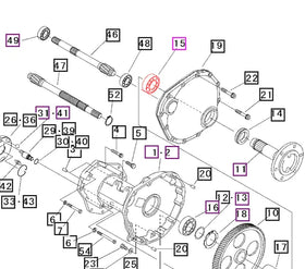 Mahindra Tractor Rear Axle Bearing 6210 07500062100 Mahindra Direct Parts