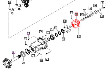 Mahindra Tractor Rear Axle Carrier Planetary 006510452V1 Mahindra Direct Parts