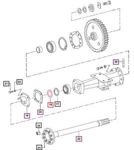 Mahindra Tractor Rear Axle Felt Washer 000703915R1 Mahindra