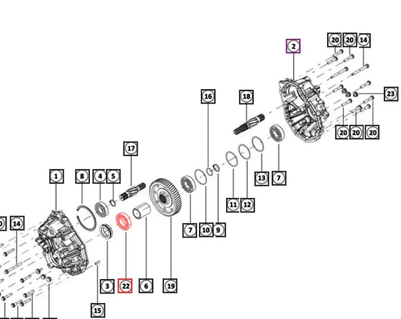 Mahindra Tractor Rear Axle Shaft Bearing SP010108009 Mahindra Direct Parts