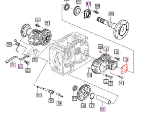Mahindra Tractor Rear Axle Shaft Gasket 14443240080 Mahindra Direct Parts