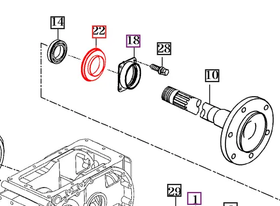 Mahindra Tractor Rear Axle Shaft Seal 14443240071 Mahindra Direct Parts