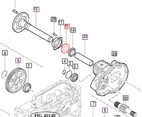 Mahindra Tractor Rear Axle Shaft Seal 14443240071 Mahindra Direct Parts