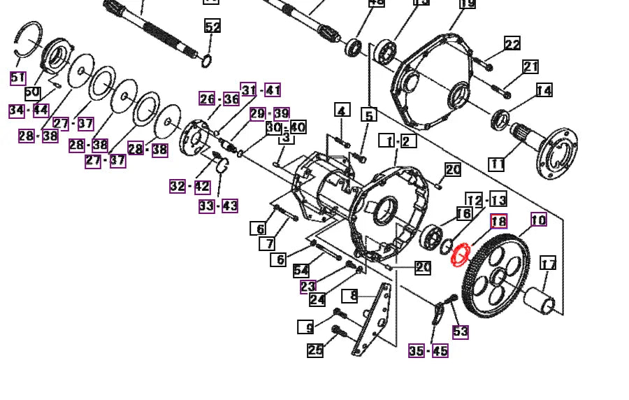 Mahindra Tractor Rear Axle Snap Ring 7400004801 Mahindra