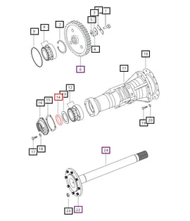 Mahindra Tractor Rear Axle / Wheel Hub Oil Seal 006500248R91 Mahindra Direct Parts