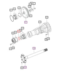 Mahindra Tractor Rear Axle / Wheel Hub Oil Seal 006500248R91