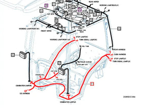 Mahindra Tractor Rear Cabin Wiring Harness 12396683601 Mahindra Direct Parts