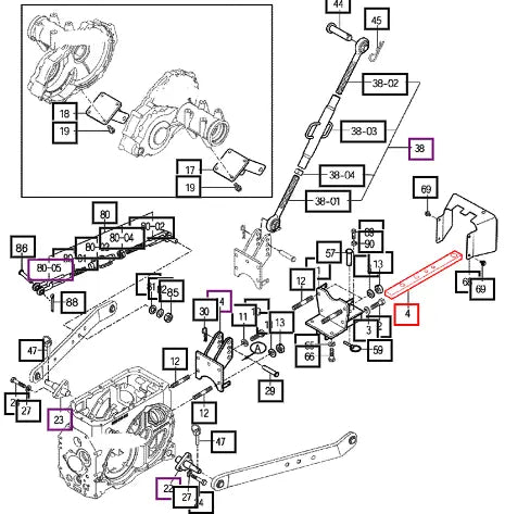 Mahindra Tractor Rear Drawbar 14055200010GB Mahindra Direct Parts