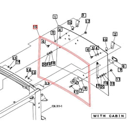 Mahindra Tractor Rear Glass Insulator 10446101000 Mahindra Direct Parts