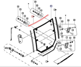 Mahindra Tractor Rear Glass Top Seal E007518496D1 Mahindra