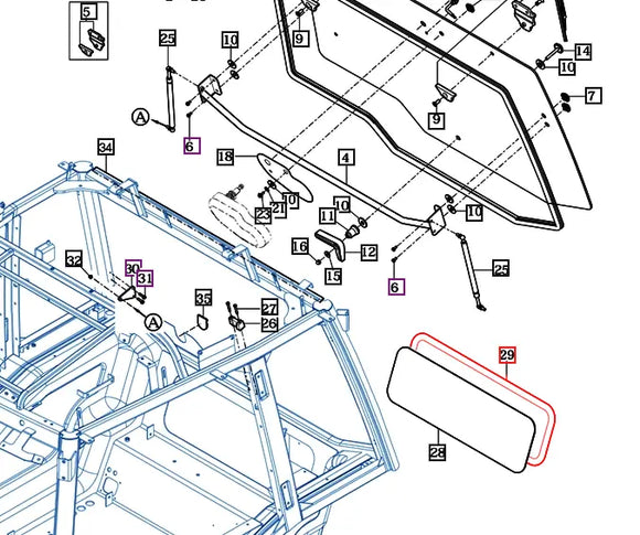 Mahindra Tractor Rear Lower Glass Insulator 19027723020 Mahindra Direct Parts