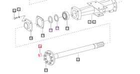 Mahindra Tractor Rear Lug Nut 005555828R1 Mahindra
