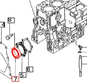 Mahindra Tractor Rear Main Oil Seal 31A07-02300 Mahindra Direct Parts