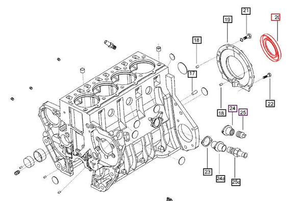 Mahindra Tractor Rear Oil Seal 000020524E05 Mahindra Direct Parts