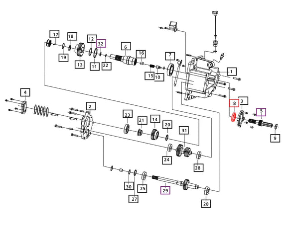 Mahindra Tractor Rear PTO Shaft Seal 006503522D91 Mahindra