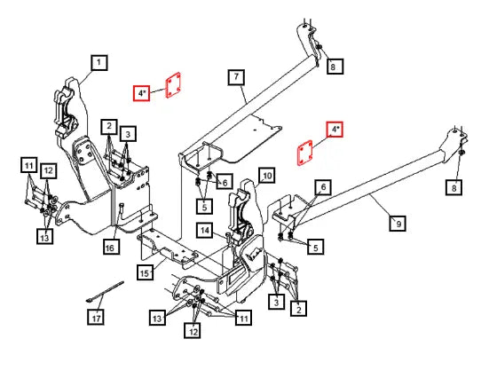 Mahindra Tractor Rear Spacer *(7095l Only) KMW12455303 Mahindra Direct Parts