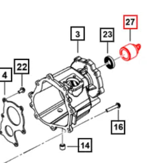 Mahindra Tractor Rear Transmission Housing Seal 0703BAD02100N Mahindra Direct Parts
