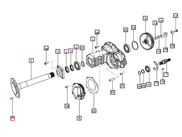 Mahindra Tractor Rear Wheel Lug Bolt 006500909R1 Mahindra Direct Parts