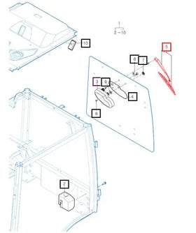 Mahindra Tractor Rear Wiper Arm And Blade Assembly 16997033400 Mahindra