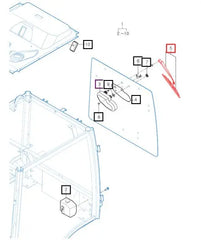 Mahindra Tractor Rear Wiper Arm And Blade Assembly 16997033400