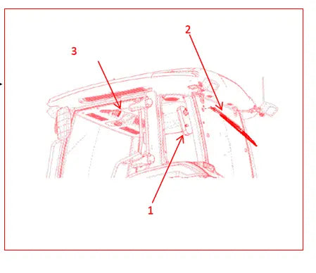 Mahindra Tractor Rear Wiper Kit 008016003U51 Mahindra